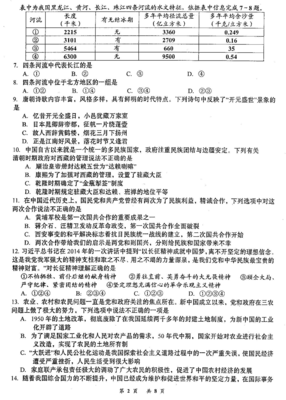 启黄中学2015中考第二次模拟文科综合(地理、历史、思想品德)试题及答案