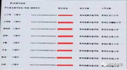 264名小升初学生通过摇号录取至启黄中学、黄冈外校、黄州思源学校
